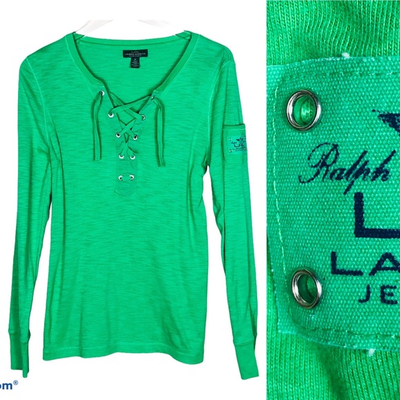 Lauren Ralph Lauren Tops - LRL Lauren Jeans CO. Ralph Lauren Kelly Green Top